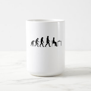 Schach - Evolution des Schachspielers Kaffeetasse