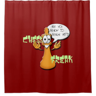 Schach-Freak Duschvorhang