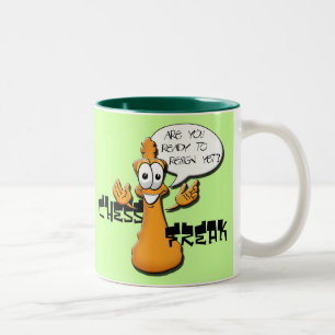 Schach-Freak Zweifarbige Tasse