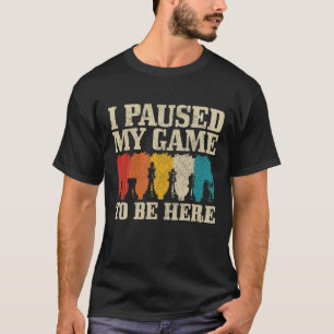 Schach Funny Pauss Game Retro Vintag Schachspieler T-Shirt