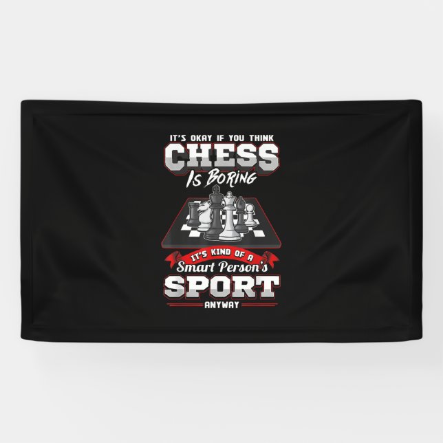Schach Funny Quotes Spaß Redewendungen Banner (Horizontal)