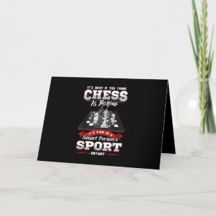 Schach Funny Quotes Spaß Redewendungen Feiertagskarte