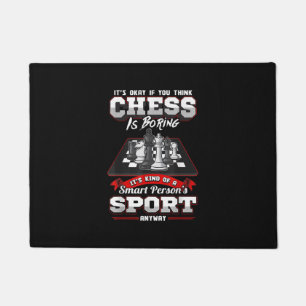 Schach Funny Quotes Spaß Redewendungen Fußmatte