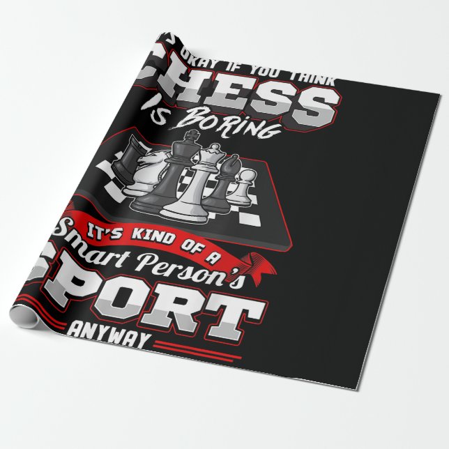 Schach Funny Quotes Spaß Redewendungen Geschenkpapier (Ungerollt)