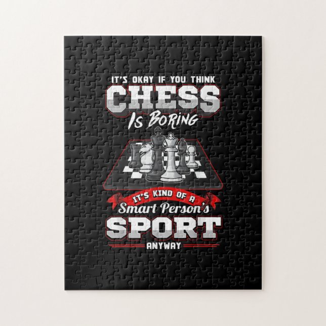 Schach Funny Quotes Spaß Redewendungen Puzzle (Vertikal)