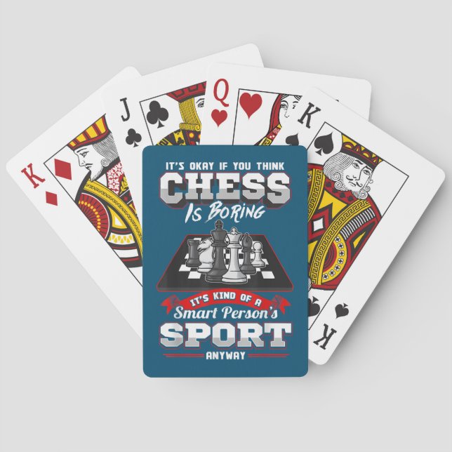 Schach Funny Quotes Spaß Redewendungen Spielkarten (Rückseite)