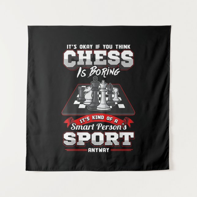 Schach Funny Quotes Spaß Redewendungen Wandteppich (Vorderseite)
