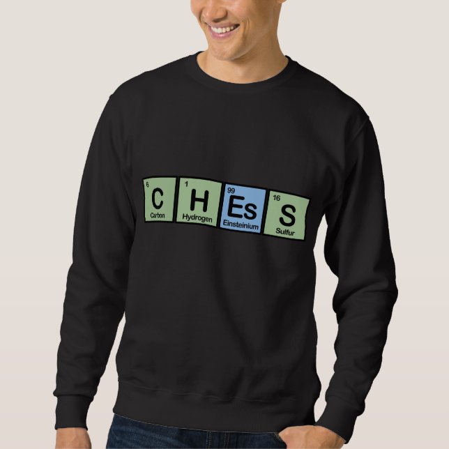 Schach gemacht von den Elementen Sweatshirt (Vorderseite)
