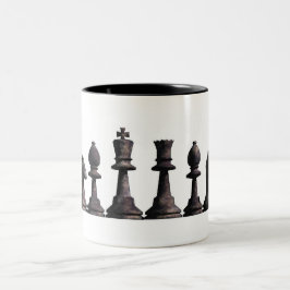 Schach-GrenzTasse Zweifarbige Tasse
