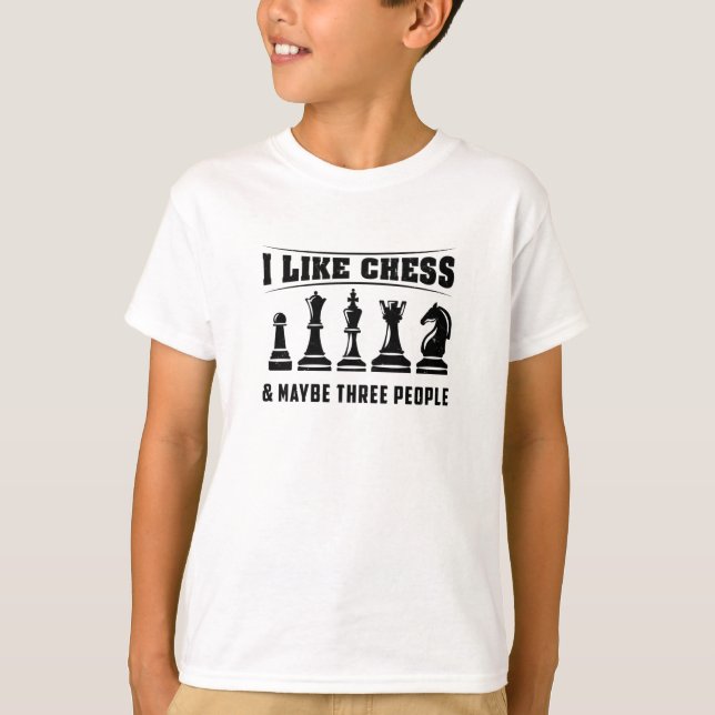 Schach - Ich mag Schach T-Shirt (Vorderseite)