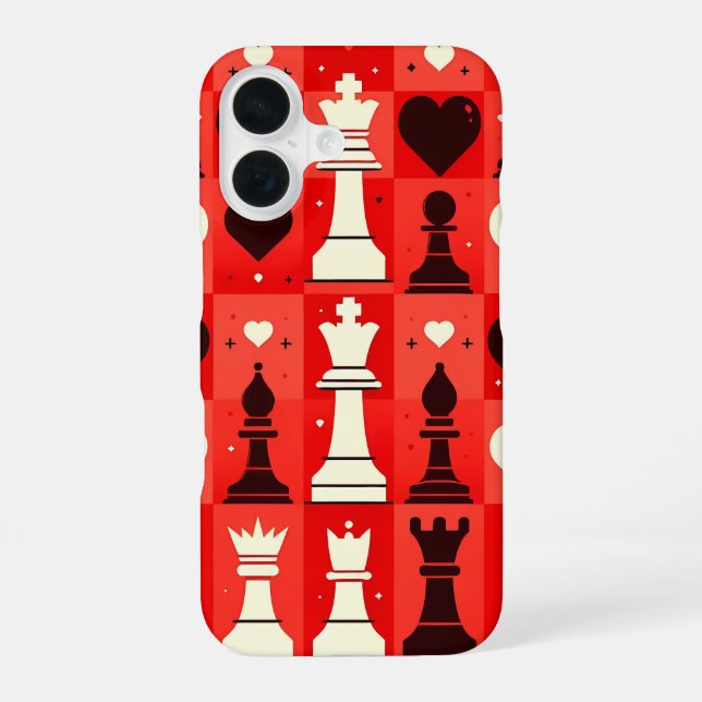 Schach iPhone 16 Hülle (Rückseite)