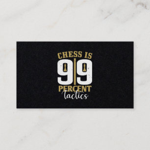 Schach ist 99 Prozent Taktik Visitenkarte
