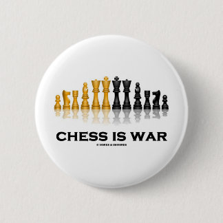 Schach ist Krieg (Schach-Haltung) Button