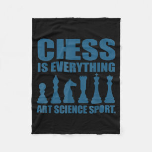 Schach Ist Kunst Wissenschaft Sport Geschenk Fraue Fleecedecke