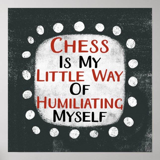 Schach ist mein kleines Plakat der Mauer (Vorne)