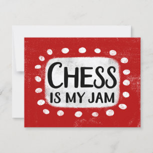 Schach ist meine Jam Grußkarte Karte