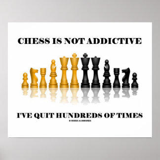 Schach ist nicht zufällig, ich habe hunderte Male  Poster