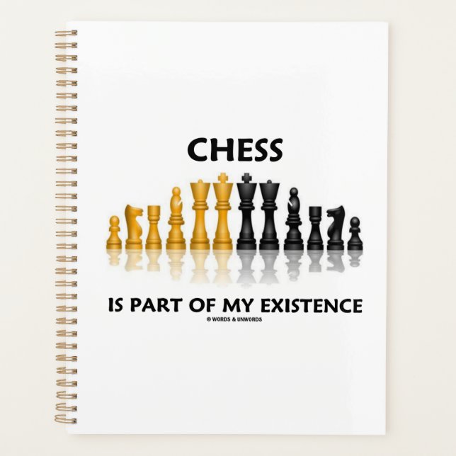 Schach ist Teil meiner Existenz reflektierendes Sc Planer (Vorderseite)