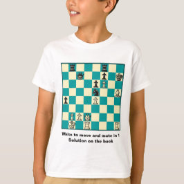 Schach-Kamerad in 1 T - Shirt des Puzzlespiel-#1