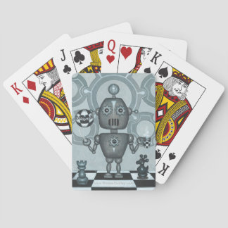 Schach-Kamerad Roboter Spielkarten