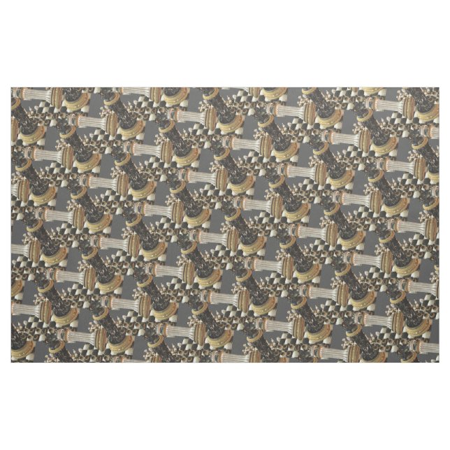 Schach-Kampf-Schach-Brett Stoff (Fat Quarter (45,7 x 55,9 cm))