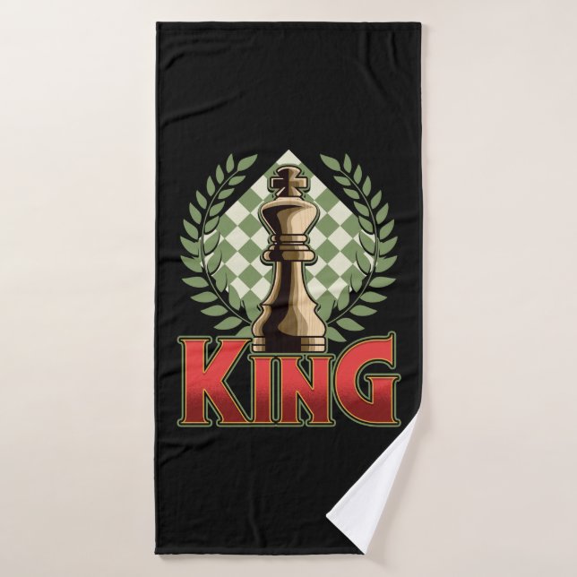 Schach King Badehandtuch (Badehandtuch)