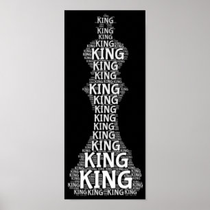 Schach King Word Picture Poster