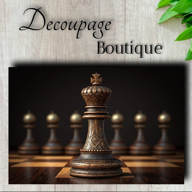 Schach König Dekoupage Seidenpapier (Chess King Decoupage Tissue Paper)