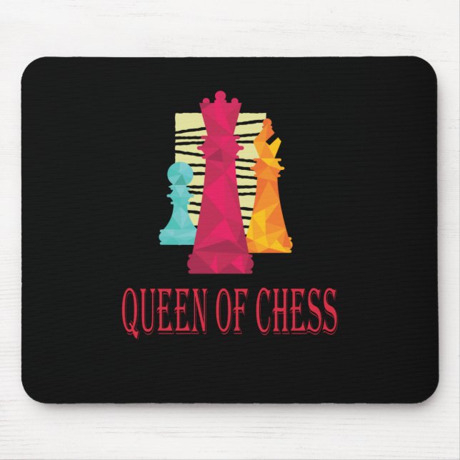 Schach - Königin des Schachs Mousepad (Vorne)