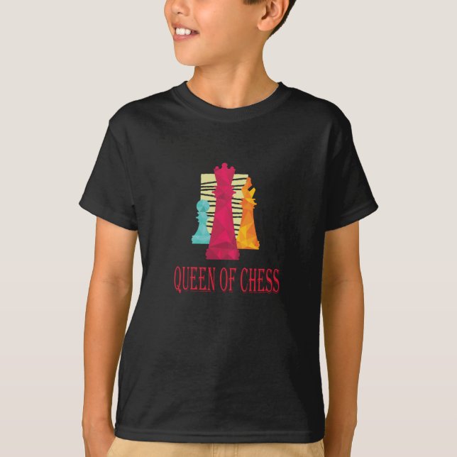 Schach - Königin des Schachs T-Shirt (Vorderseite)