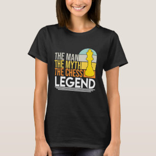 Schach Legend Expert Player Trainer Sportgrafik T-Shirt