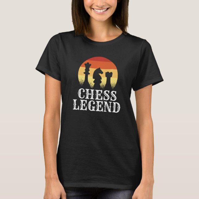 Schach-Legende Schachpartie Schach T-Shirt (Vorderseite)