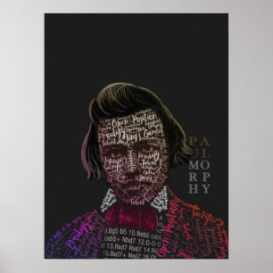 Schach-Legenden: Paul Morphy Poster