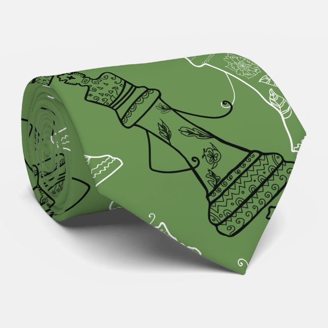 Schach-Liebe-Krawatte Krawatte (Gerollt)