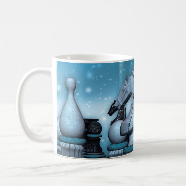 Schach-Liebhaber-Geschenk-Tasse Tasse (Links)