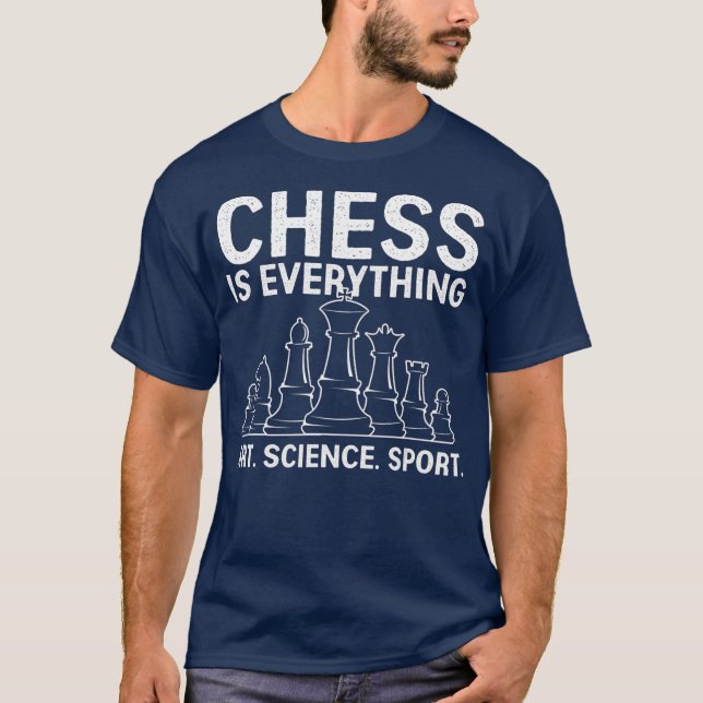 Schach-Lover-Geschenkidee Art Science Sport-Strate T-Shirt (Vorderseite)