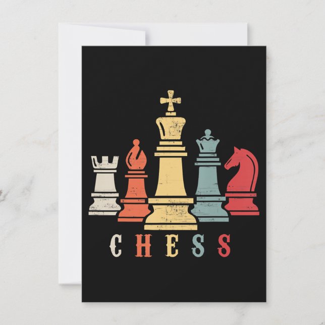 Schach Lover | Schach-Set-Gutschein Einladung (Vorderseite)