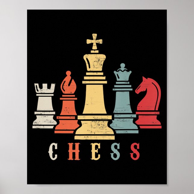 Schach Lover | Schach-Set-Gutschein Poster (Vorne)