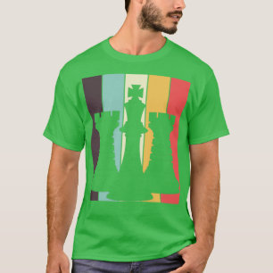 Schach Lover Schachmann Retro Board Schach T-Shirt