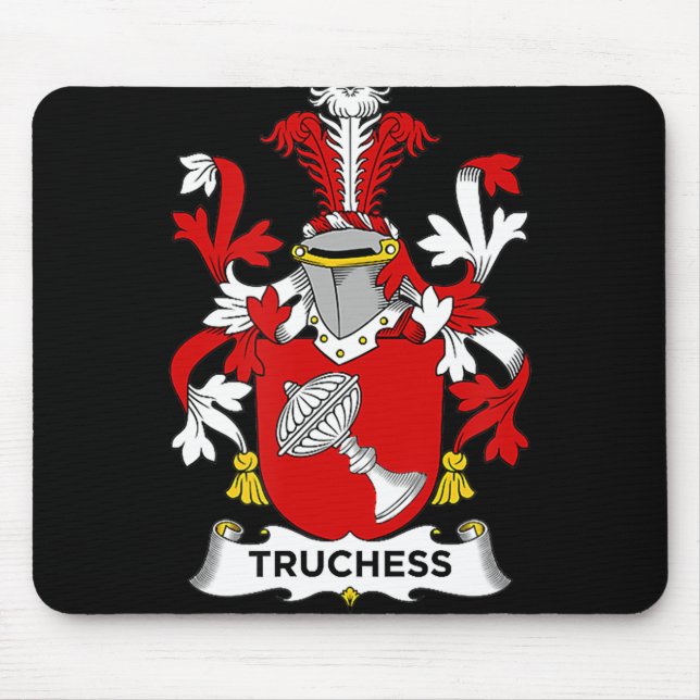 Schach Lover | Truchess-Wappen - Familienwappen Mousepad (Vorne)