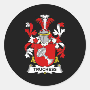 Schach Lover Truchess-Wappen - Familienwappen Runder Aufkleber