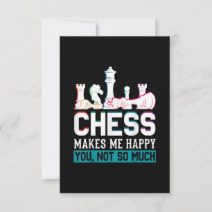 Schach macht mich glücklich, Spaß ein lustiges Ges RSVP Karte