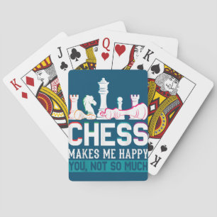 Schach macht mich glücklich, Spaß ein lustiges Ges Spielkarten