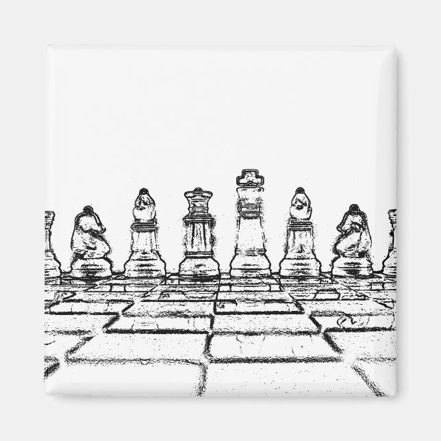 Schach Magnet (Vorne)