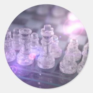 Schach-Master-Sticker Runder Aufkleber