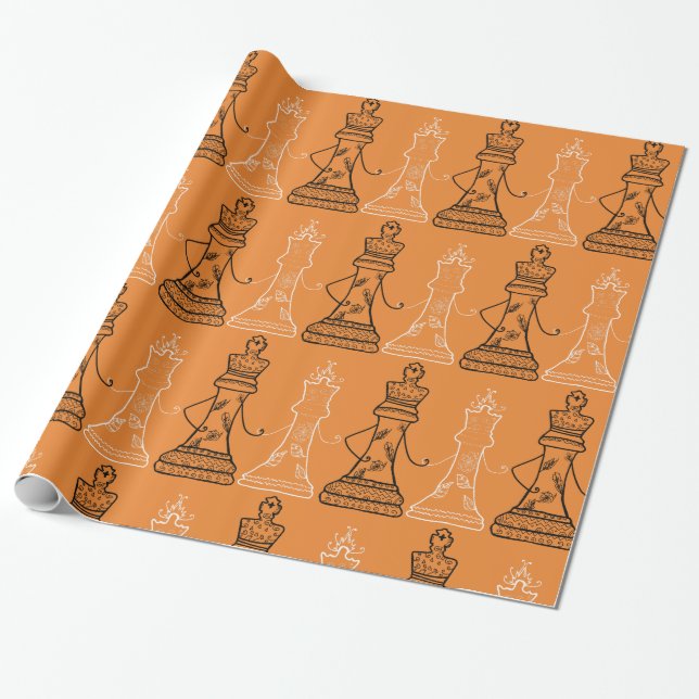 Schach Mates Wrapping Paper Geschenkpapier (Ungerollt)