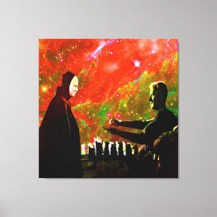 Schach mit dem Tod spielen Leinwanddruck