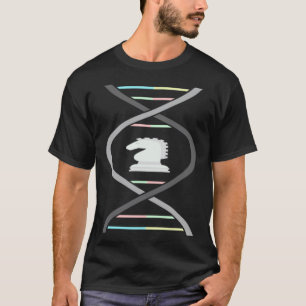 Schach mit Pferd-Schachfigur für Schachspieler DNS T-Shirt