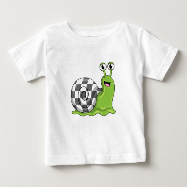 Schach mit Schachbrett Baby T-shirt (Vorderseite)