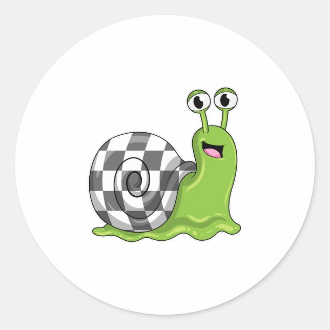 Schach mit Schachbrett Runder Aufkleber (Vorderseite)